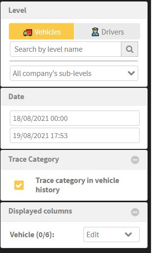 Asset reallocation report inputs